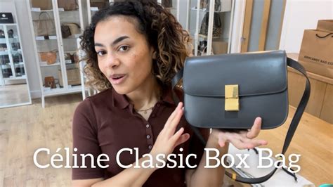 celine medium 16 bag review|Celine medium classic box bag.